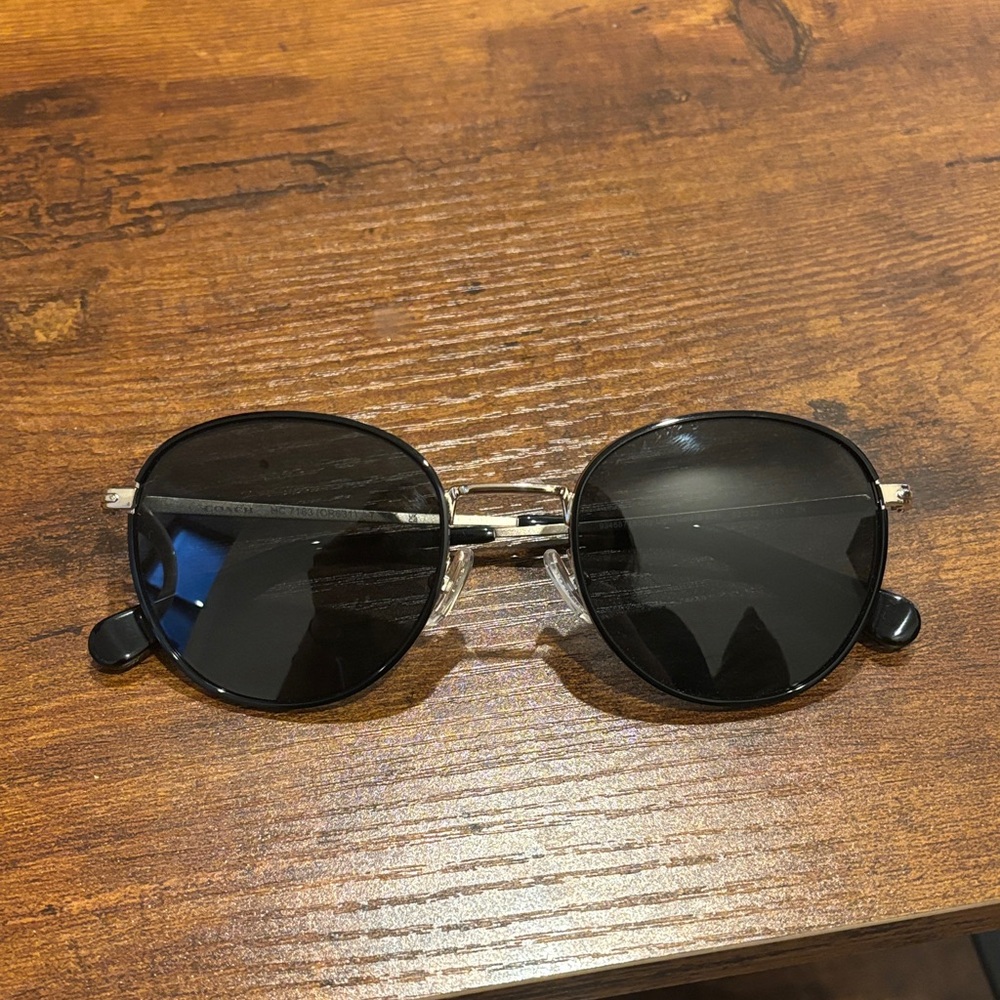 Coach Black Round Sunglasses